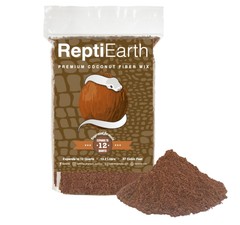 ReptiEarth Fine Coconut Fiber Substrate, Fluffy Small-Strand Reptile Bedding