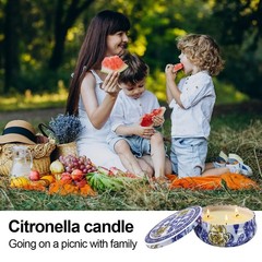 Citronella Candles Outdoor & Indoor, 13.5 oz Scented Candles Set 2 Pack Natur…