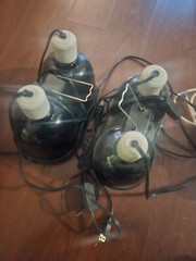 Reptile lights, Good condition . Two sets of, Zoomed brand lights