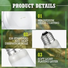 8 Pcs 100W Reptile Heat Lamp Bulbs – UVA Basking Light for Bearded Dragons, Turt