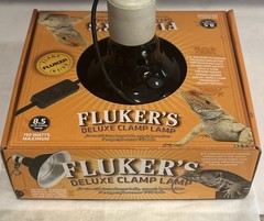 Fluker’s Repta-Deluxe Clamp Lamp with Switch for Reptiles New *Read*