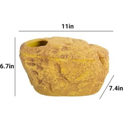 Natural Hide Reptiles Durable Resin Habitat Safe Hiding Space Snakes Lizards New