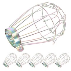 6Pcs Reusable Iron Reptile Cage Lampshade Golden Heat Lamp Protector