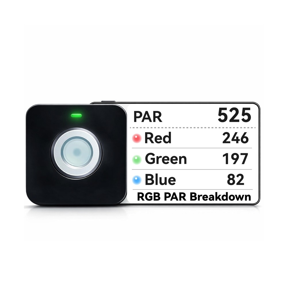 VBR-100 Quantum PAR Meter 6000umol/(㎡s), RGB PAR Breakdown, PPFD Distribu