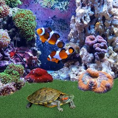 Turtle Basking Platform Turf Simulated Turtle Turf Fish Simulation Turf