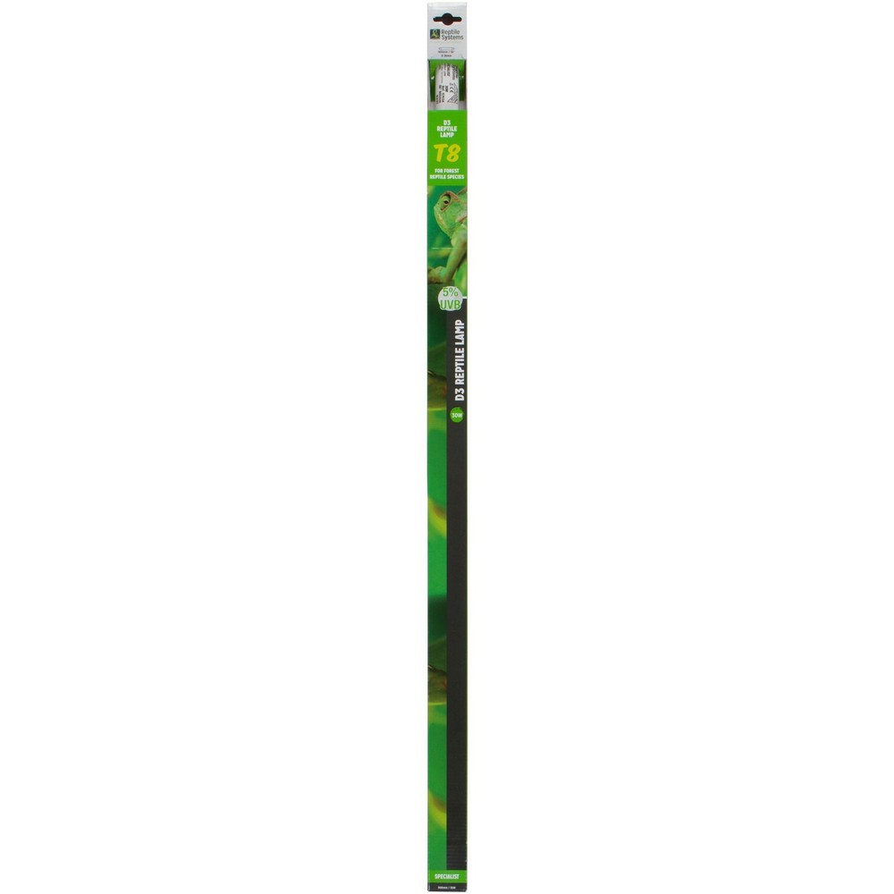 Reptile Systems D3 30 Watt T8 Reptile Lamp For Forest Species 5% UVB 36″ 117034