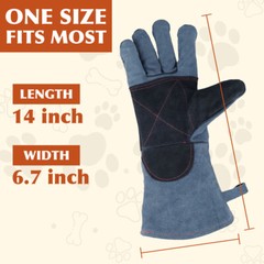 Anti-Bite Gloves Animal Handling Scratch Chew Safety Protection Dog Cat Parrot