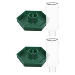 2Pcs Reusable Plastic Corner Water Bowls for Reptiles Indoor Turtle Lizard Use