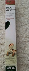 Zilla Reptile Terrarium Liner Green 40/50 Gallon 17.25 inch x 35.25 inch