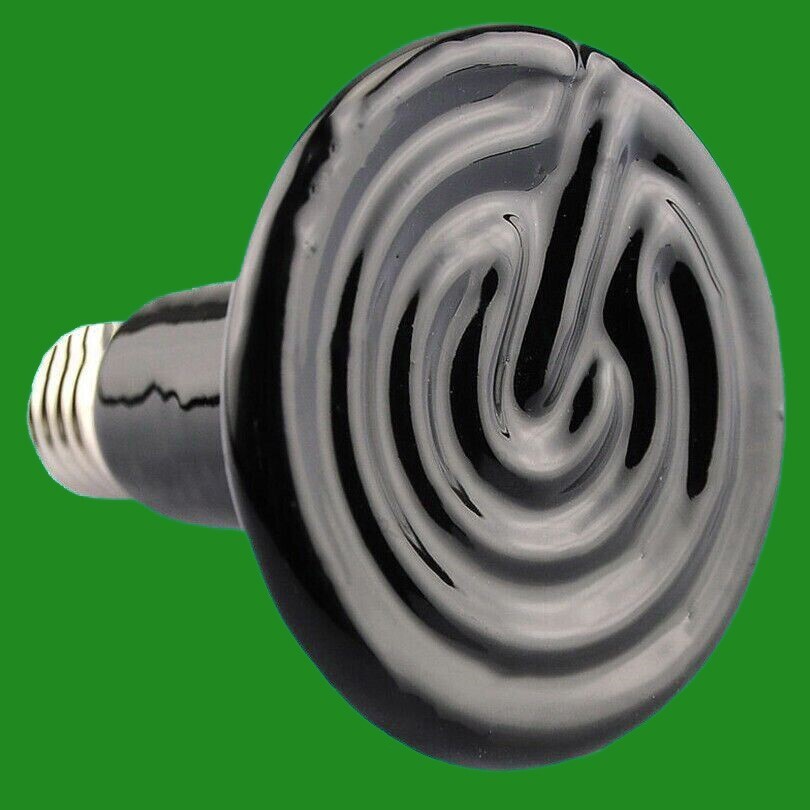 2x 75W Ceramic Infrared Reptile Vivarium Brooder Heat Lamp ‘Light Bulb’ ES E27