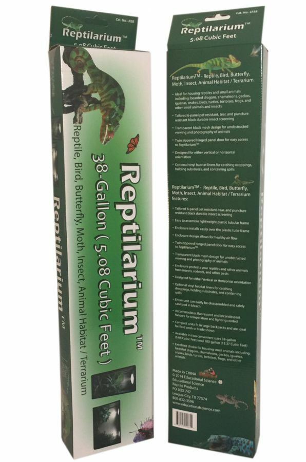 Reptile Cage, Reptilarium -16.5 x 16.5 x 30-inches, LH38