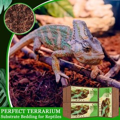 6 Pack Natural Coconut Fiber Substrate for Reptile Compressed Husk Bedding
