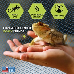 Reptile Odor Eliminator – Fresh Scent – 2 Jars – 24 Oz & 10 Oz (One Of Each)