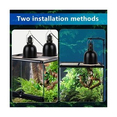 Reptile Light Fixture, 5.5 inch Optical Reflection Deep Dome He… FAST USA SHIP