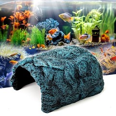 Hide Cave Aquarium Decoration Premium Resin Natural Hideout Terrarium Reptile