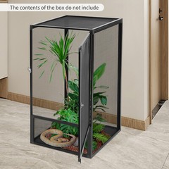 Micro Habitat Terrarium Enclosure Reptile Pet Feeding Net Box 17.7*17.7*31.5in