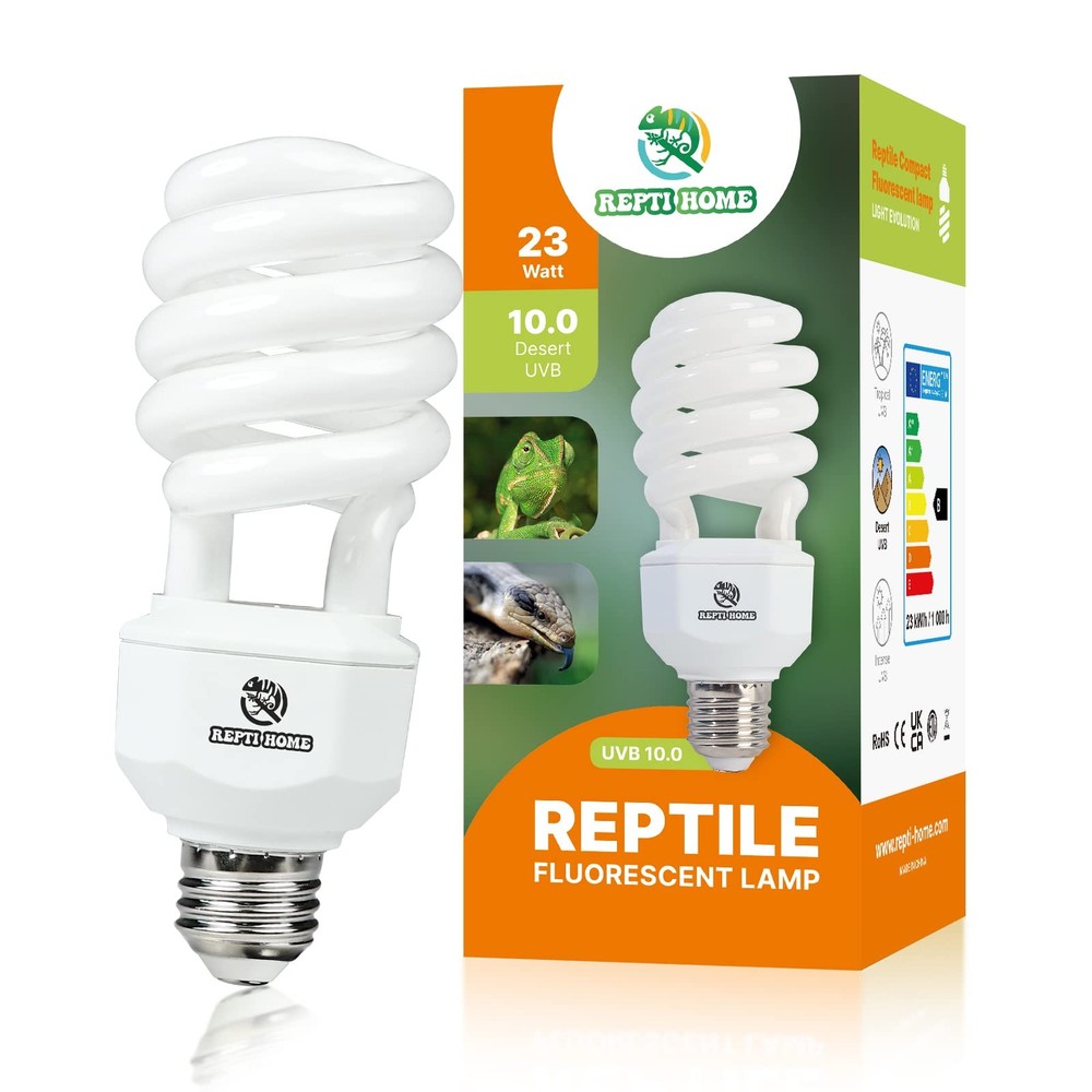 UVA UVB Reptile Light 23W 10.0,Desert Terrarium Compact Fluorescent Lamp,UVB …