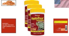Delicious Gammarus Shrimp Treat for All Aquatic Pets 0.35 Ounce Pack of 3