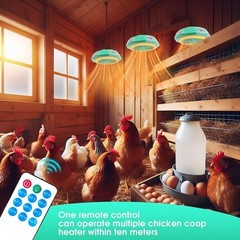 Chicken Coop Heater, Safe Radiant Space Heat Energy Chick Pet Cat Dog Warmer