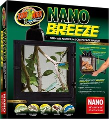 Zoo Med Labs Nano Breeze Aluminum Screen Cage 10x10x12