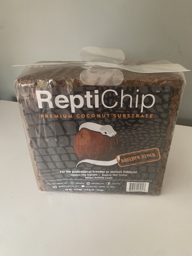 ReptiChip Reptile Substrate Coconut Chip Block for Snake and Lizard Bedding