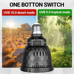 UVB Light Bulb for Reptile, 5.0 & 10.0 UVB UVA Reptile Light Bulb for Turtles…