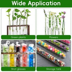 15Pcs Clear Test Tubes for Plant, 20ml Plant Propagation Tube with Brush, Pla…