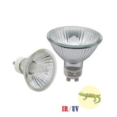 4 Pack GU20 Halogen Terrariums Reptile Heat Light Bulb 75W 100%CRI Warm White UV