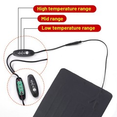Reptile Heating Pad Electric Heating Mat Temperature Control for Turtle, Lizard