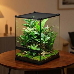Reptile Terrarium Ventilated Terrarium with Screen Top Reinforced for Pet