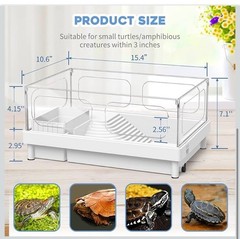Ecological Turtle Tank Kit Acrylic Kit w/ Light, Filter & Basking Platform NEW!!