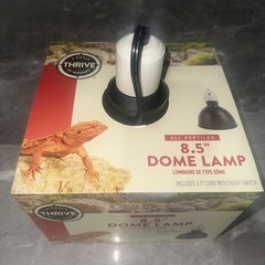 Thrive 8.5″ Dome Lamp 6ft Cord On/Off Switch for 150 Watt bulb (Brand New)