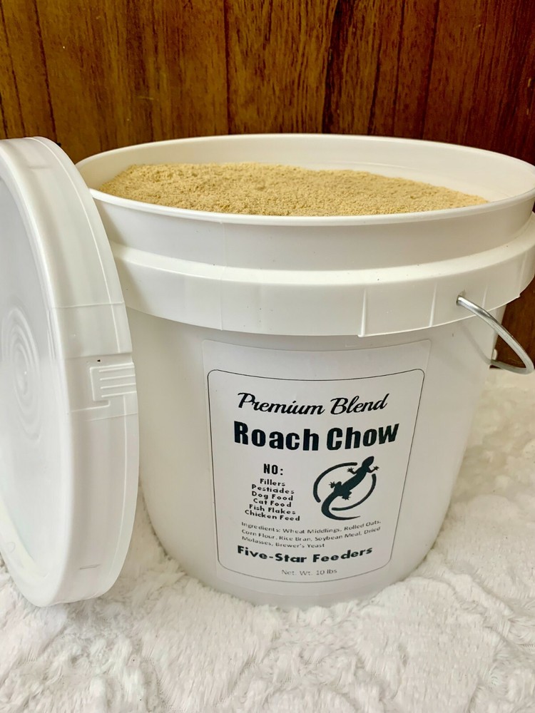 2 Gallons/10 Pounds Premium Cricket/Roach Chow High Calcium/Balanced Protein
