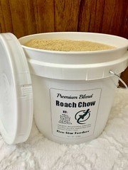 2 Gallons/10 Pounds Premium Cricket/Roach Chow High Calcium/Balanced Protein