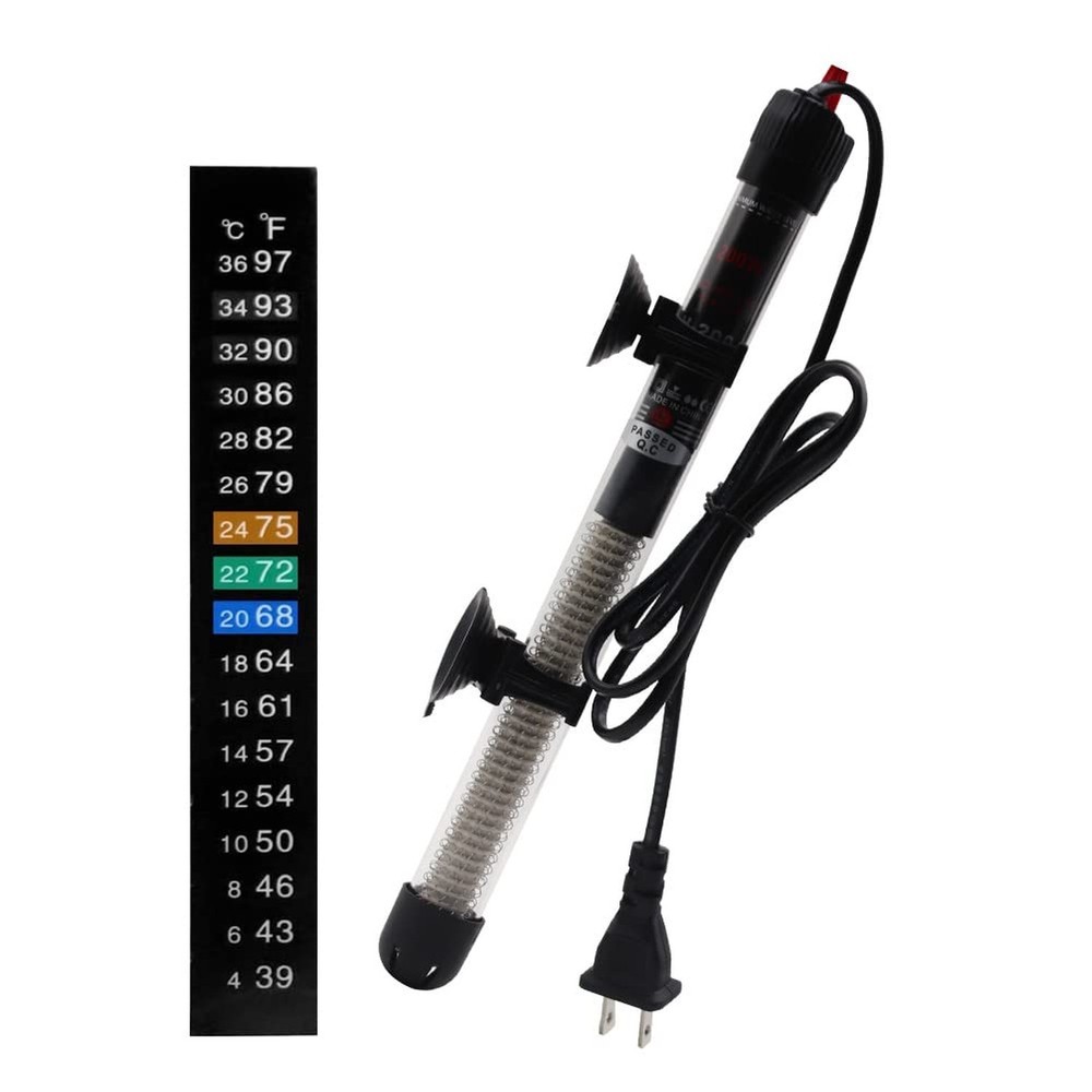 Aquarium Heater 25W 50W 100W 200W 300W Auto Submersible Heater Thermostat Fis…