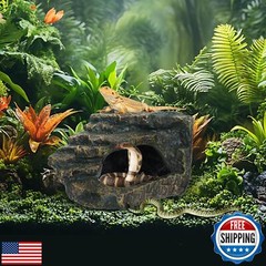 Aquazoo Large Fish Tank Accessories, Turtle Tank Accessories, Snake Hide, Per