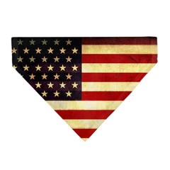 Vintage US Flag Repeat Slip On Collar Bandana Only