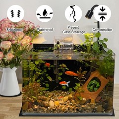 2 Pcs Aquarium Leveling Mat, 24×12 Inches Aquarium Mat for Under Tank, SBR Ne…