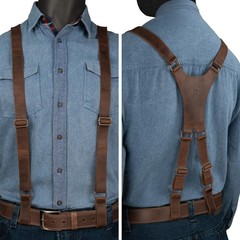 Hide & Groom, X Back Suspender with Belt Loops for Groomsmen, Forma… Fast Ship