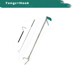 Heavy Duty Snake Tongs Snake Bag Reptile Snake Hook Catcher Stick Handling Tools