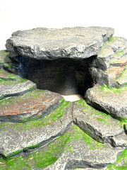 Magtara Reptile Hide & Cave Hideout Rainforest Series Resin Aquarium MINT