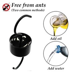Large an.t Moat for Hummingbird Feeders, 2 Pack Black Hummingbird Feeders Par…