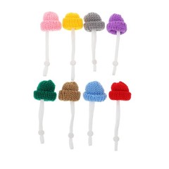 8Pcs Knitted Reptile Mini Hats Adorable Snake Lizard Wearing Adjustable Hats