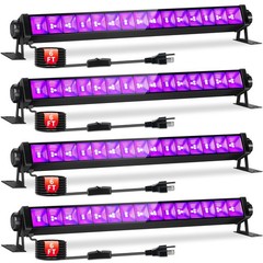 42W Black Light Bar for Glow Party, LED Lights with 6ft Cord,