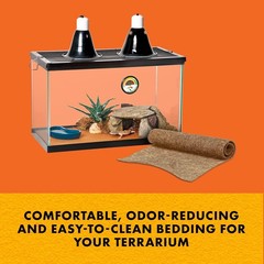 Comfortable and Absorbent Reptile Bedding Floor Liner, 17.25” x 35.25”