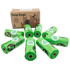 Dog Poop Bags – 120 Count Compostable Biodegradable Plant Based Pet Waste Bag…