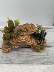 Reptile Basking Platform Resin Rock Tank Decor