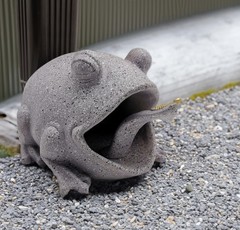 Frog Statue Deco Rain Gutter Diverter Extension Downspout Splash Block | Eco-…
