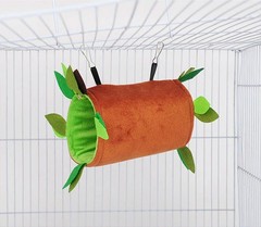 6 Pcs Hamster Hammock Small Animals Hanging Warm Bed House Organic Natural Ap…