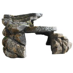 (REP183) Reptology Shale Scape Step Ledge & Cave Hideout – Decorative Resin f…